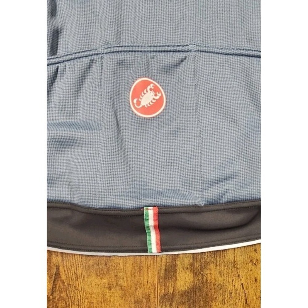 Castelli Rosso Corsa Jersey/Jacket, Men's Blue / Black Small Polartec - Picture 9 of 10